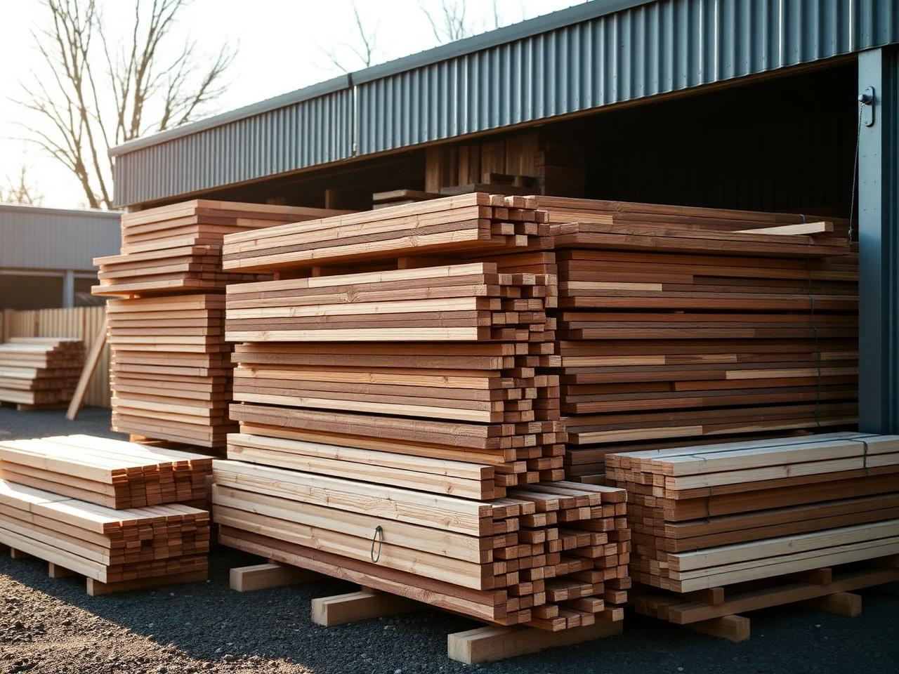 Premium cedar fence materials manufactured at the Murphy Fence yard in Cape May